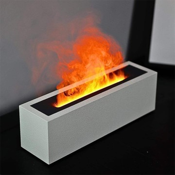 Simulated flame large mist aromatherapy diffuser