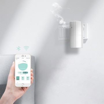Wall-mounted waterless essential oil diffuser